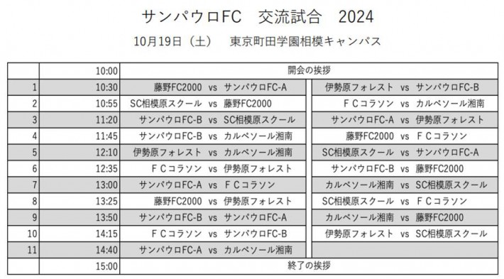 交流戦日程表